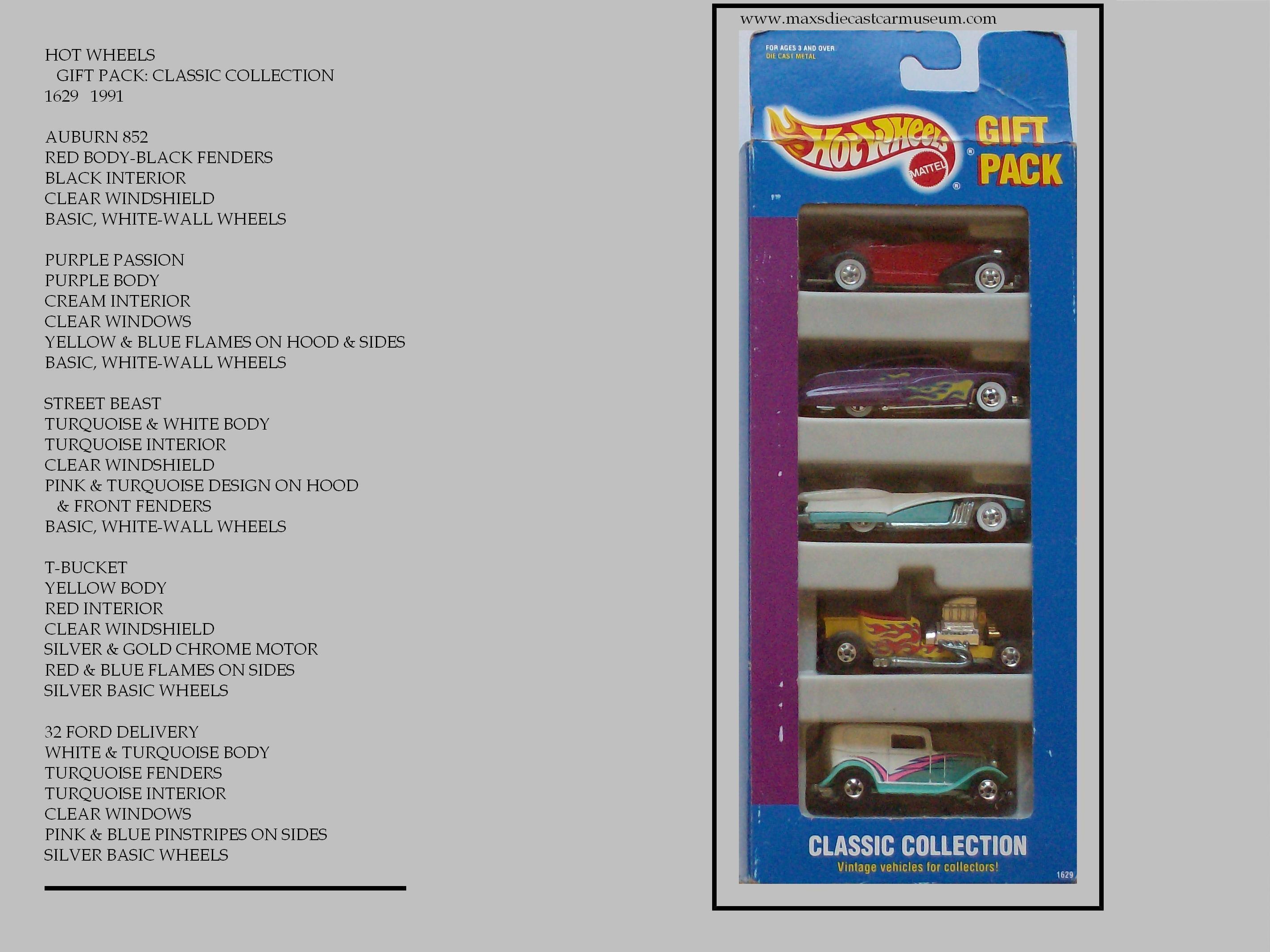 50'S CRUISERS Gift pack Details about   HOT WHEELS 1998 5 PACK 